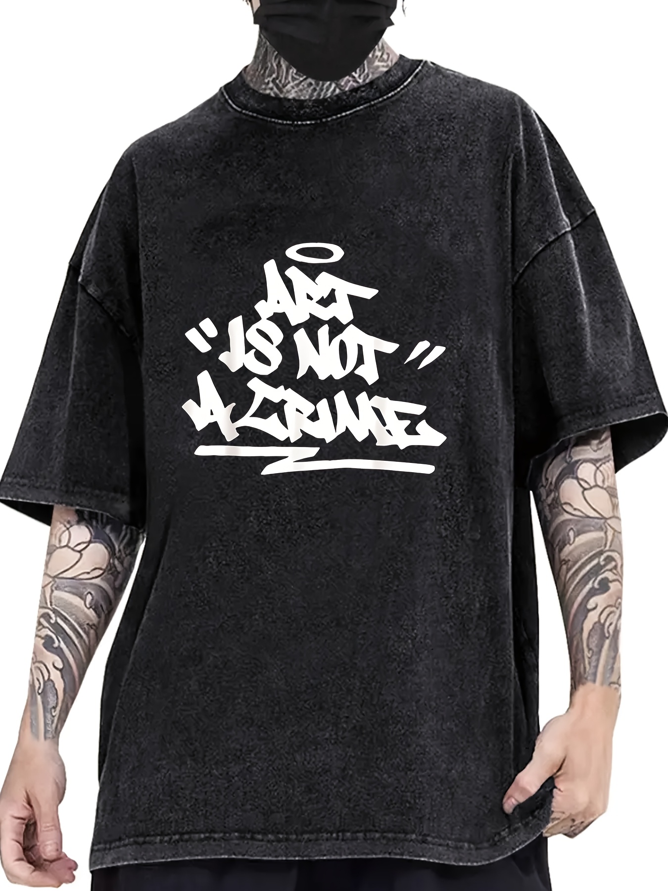 Art Craft Letter T - Camiseta Masculina de Verão com Estampa