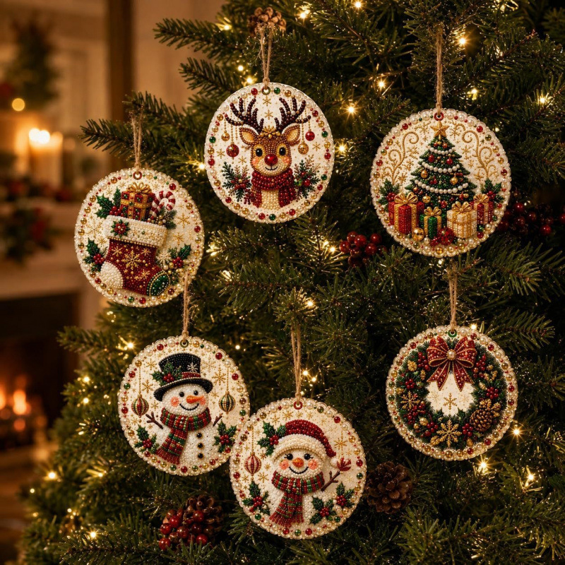 Art Craft Christmas Tree - Kit de 6 peças para pintura