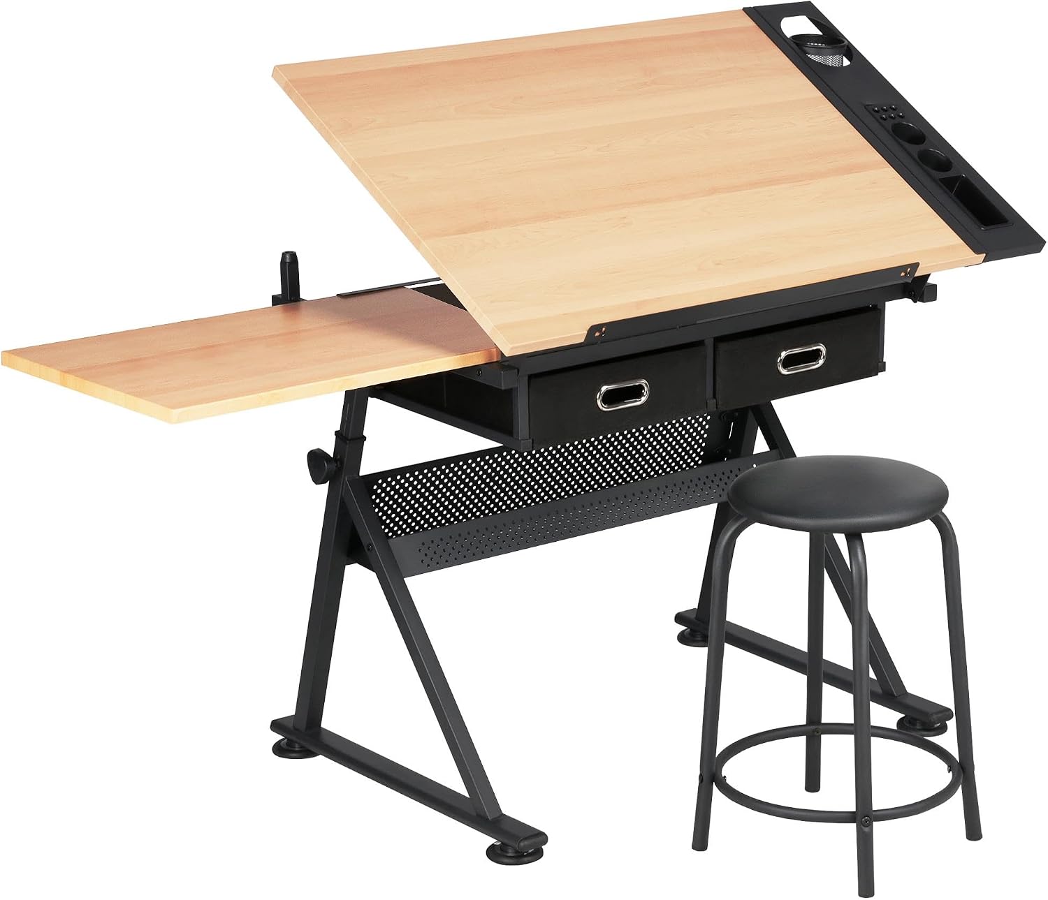 Art Craft Wood - Mesa de Desenho Ajustável com Banqueta