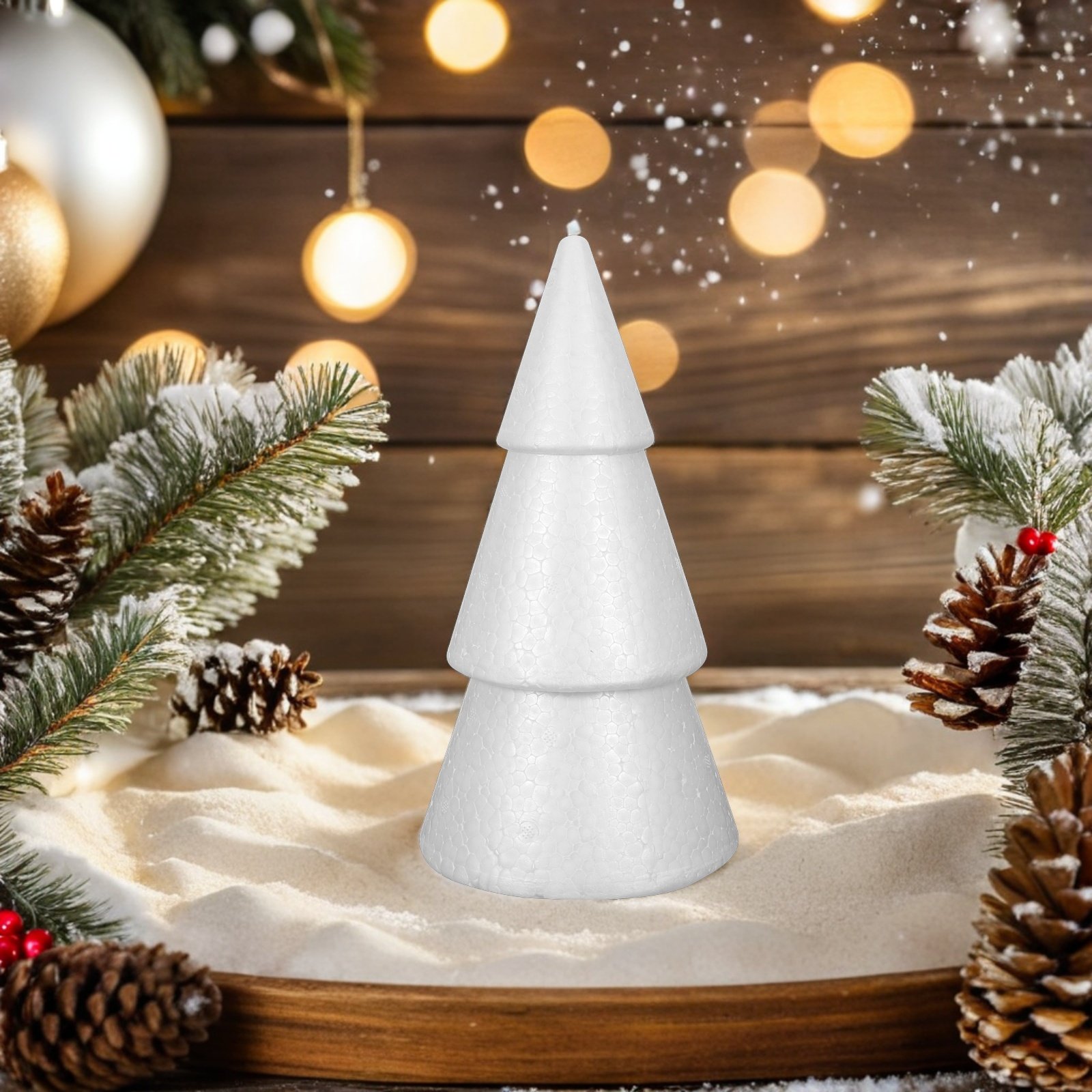Art Craft Christmas Tree - 6 Peças de Cones de Espuma