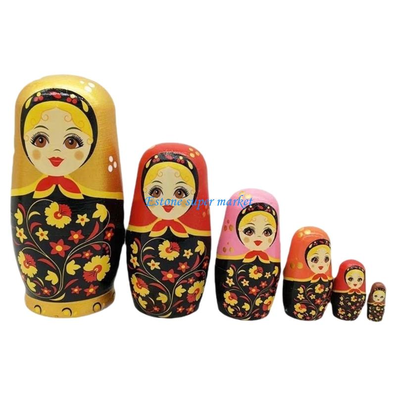 Art Craft Girl - 090B Bonecas russas 6 camadas pintadas