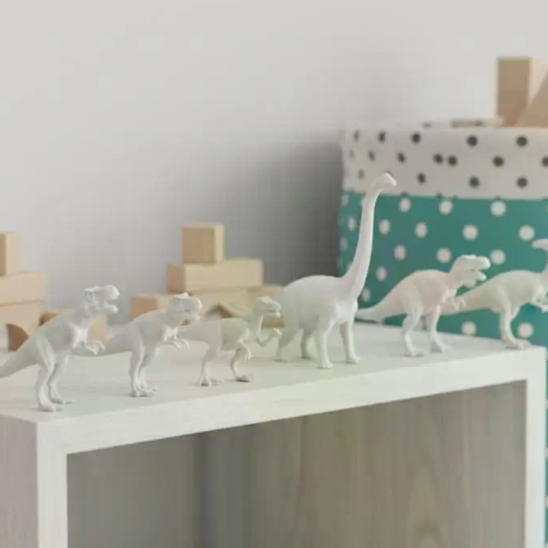 Art Craft Education - Conjunto de Brinquedos de Dinossauro Branco