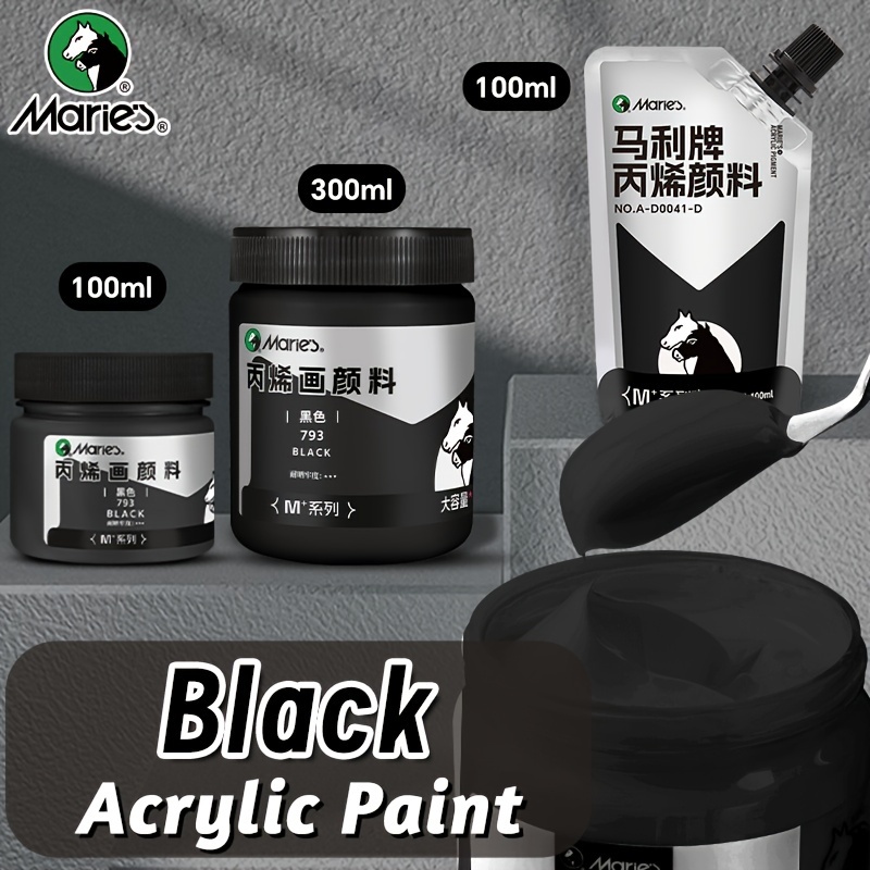Pintura acrílica preta da Mari - Acrylic Pour Paint avaliação e preço