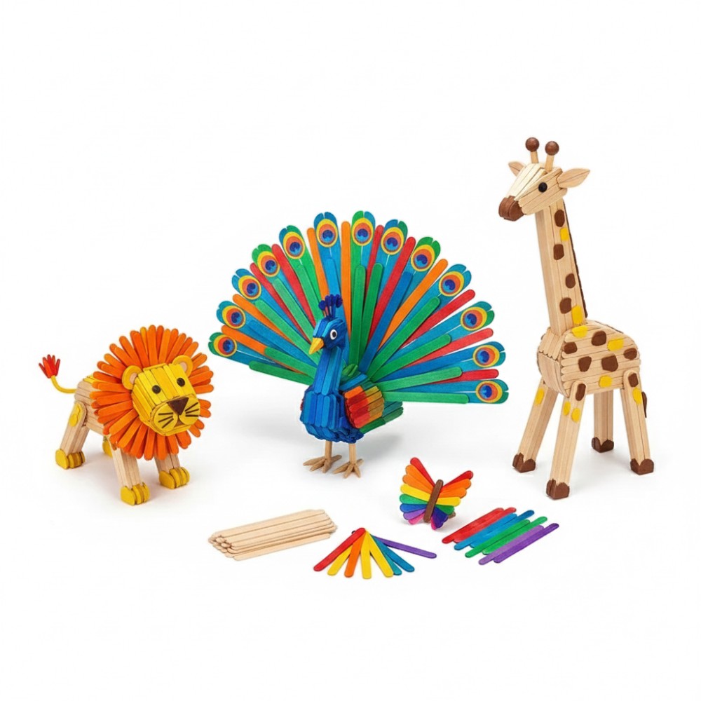 50 peças de palitos de picolé  - Art Craft Education avaliação e preço