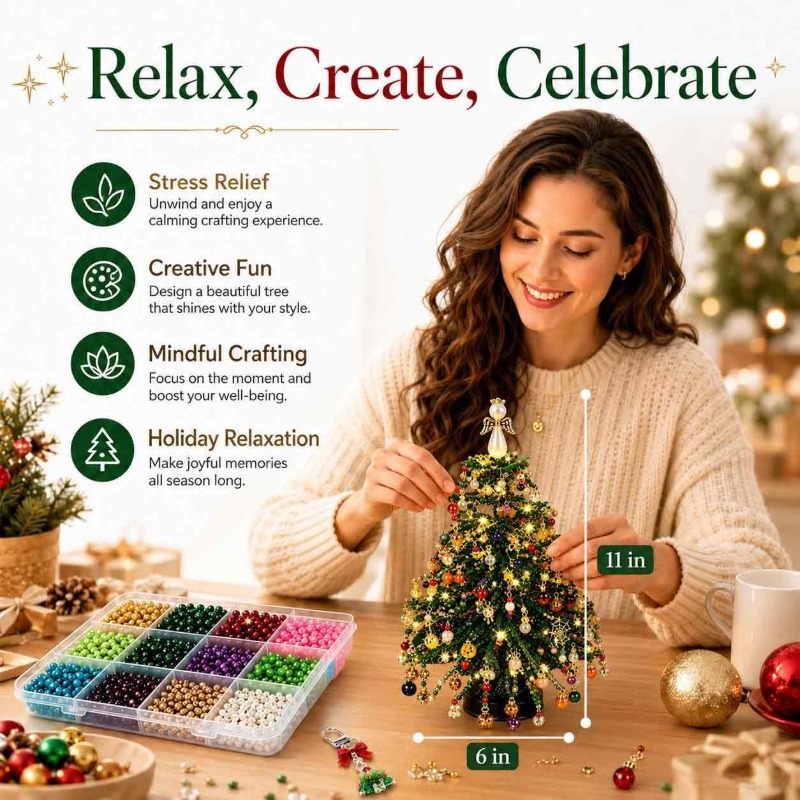 Kit de Artesanato para Árvore  - Art Craft Christmas Tree avaliação e preço