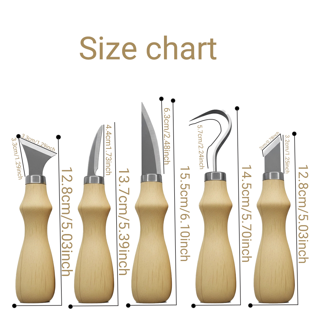 Conjunto de 5 Ferramentas para - Art Craft Wood avaliação e preço