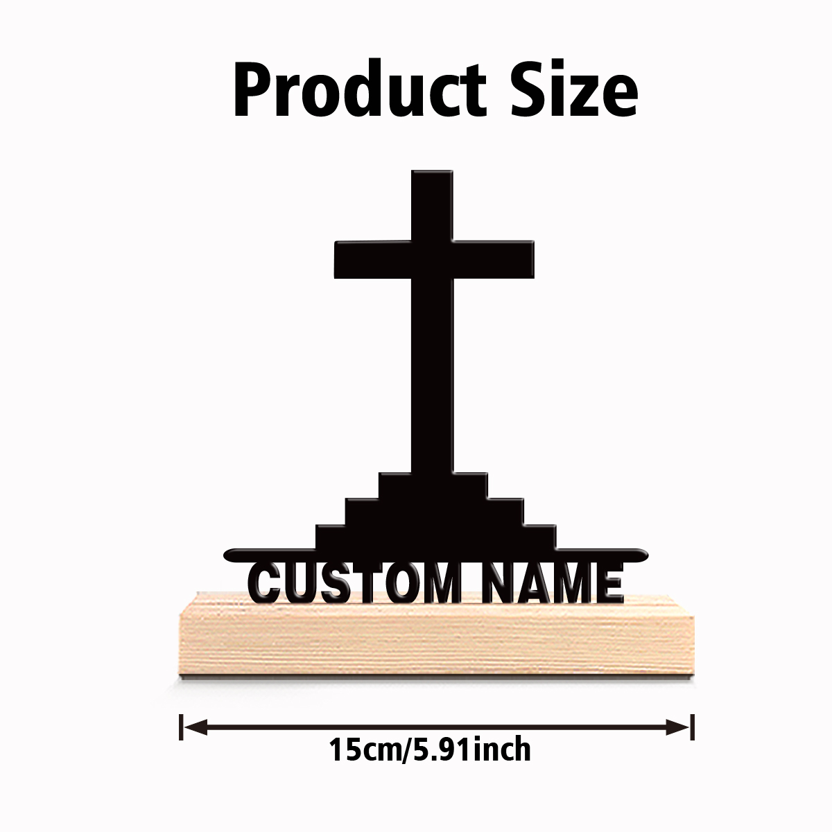 1 peça Cruz Sagrada Simples co - Art Craft Wood avaliação e preço