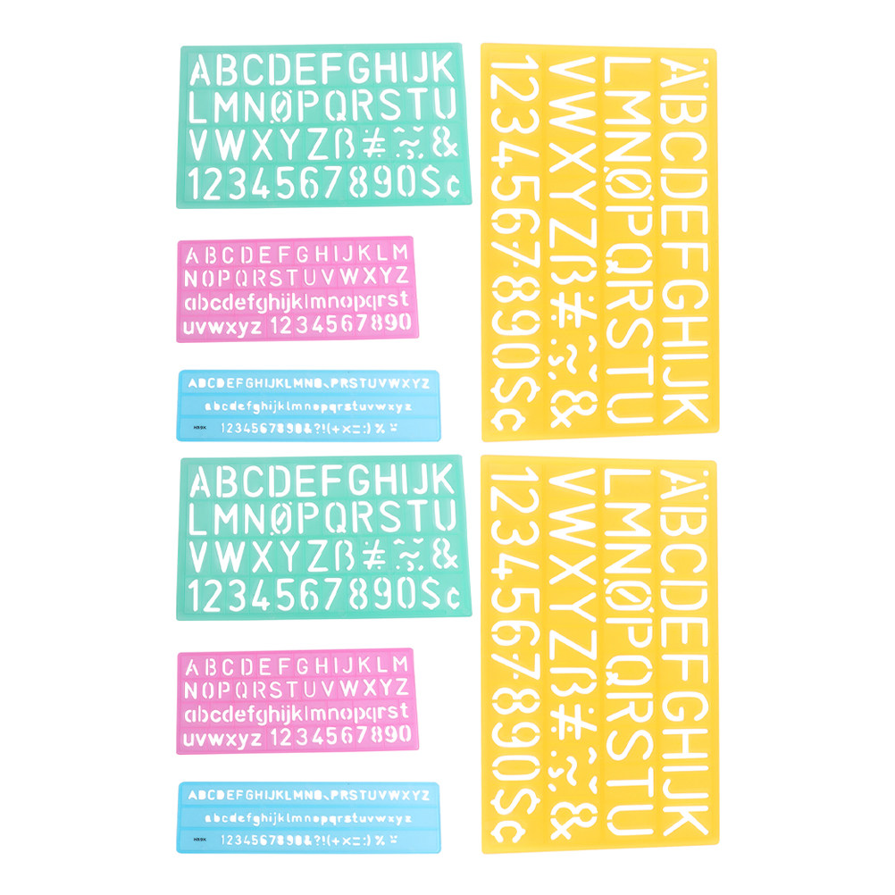 Conjunto de 2 réguas com estên - Letter S Art Craft avaliação e preço