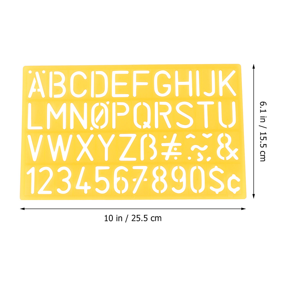 Conjunto de 2 réguas com estên - Letter S Art Craft avaliação e preço