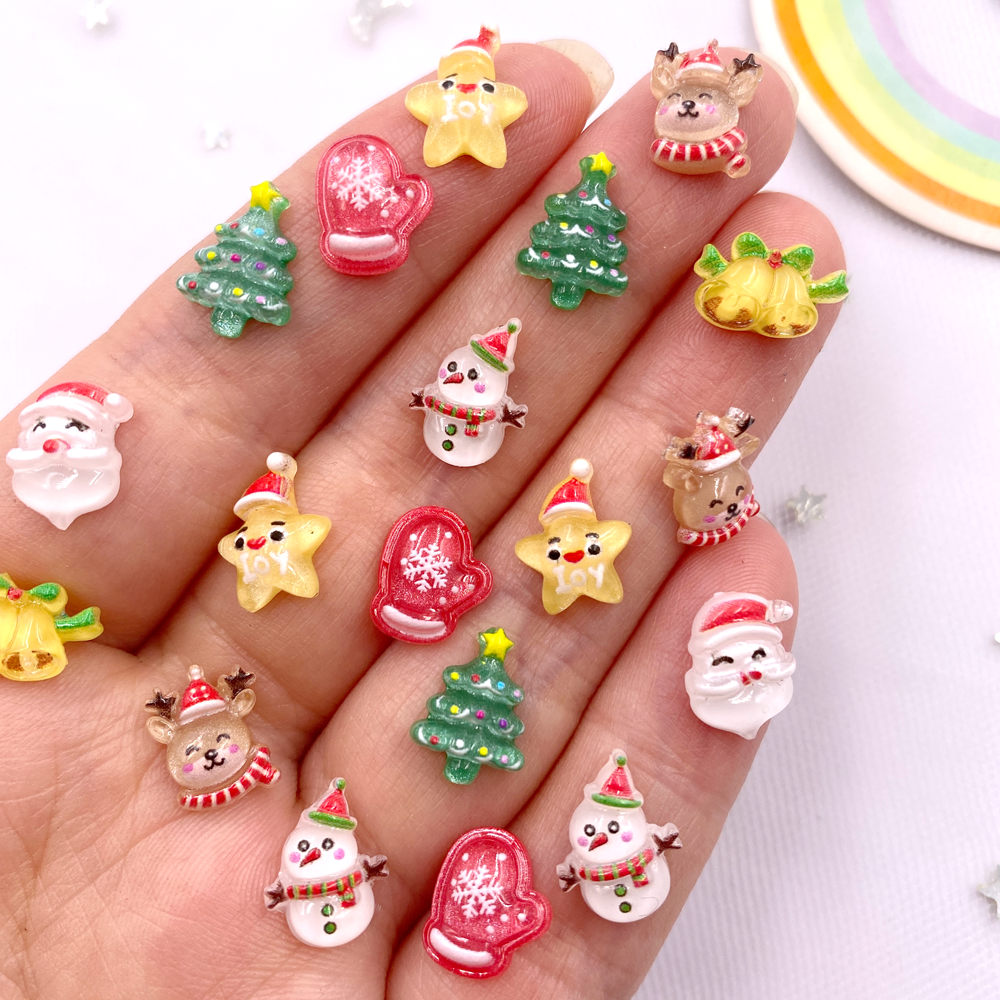 Mini Resina Flatback Rhineston - Art Craft Christmas Tree avaliação e preço