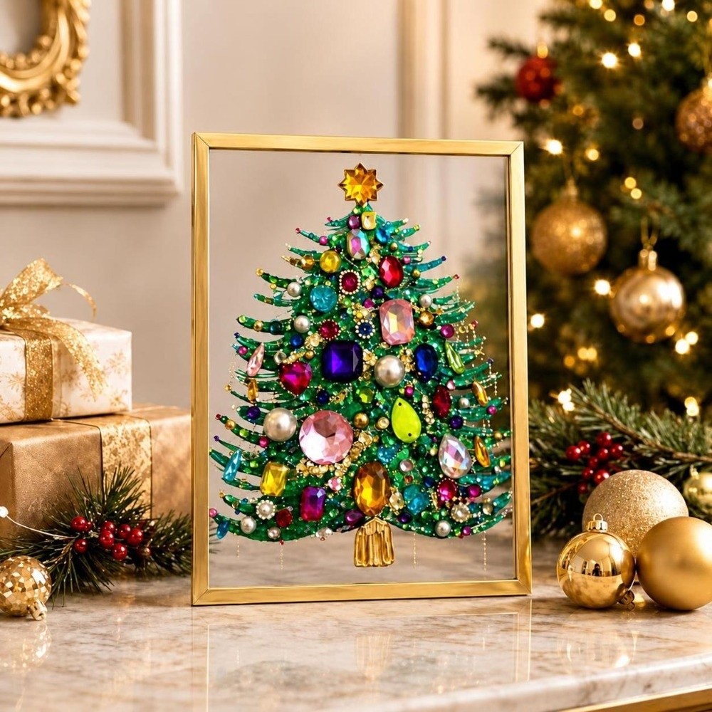 1 Conjunto de Kit de Arte para - Art Craft Christmas Tree avaliação e preço