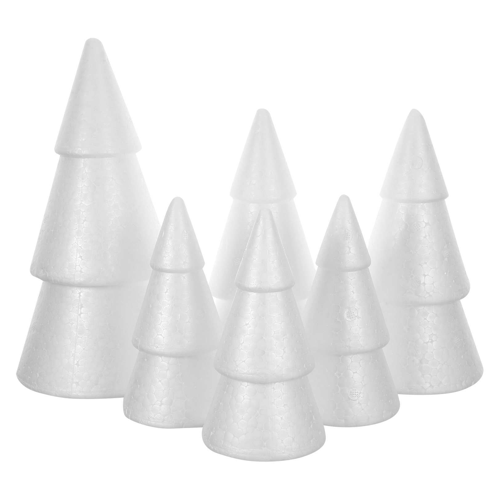 6 Peças de Cones de Espuma par - Art Craft Christmas Tree avaliação e preço