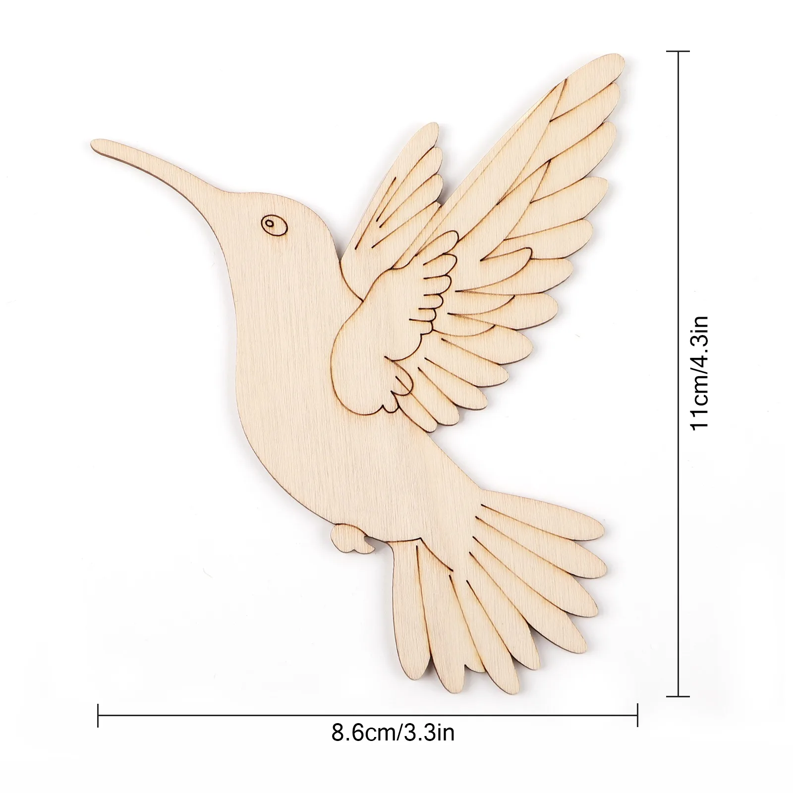 10 peças de recortes de madeir - Art Craft Wood avaliação e preço