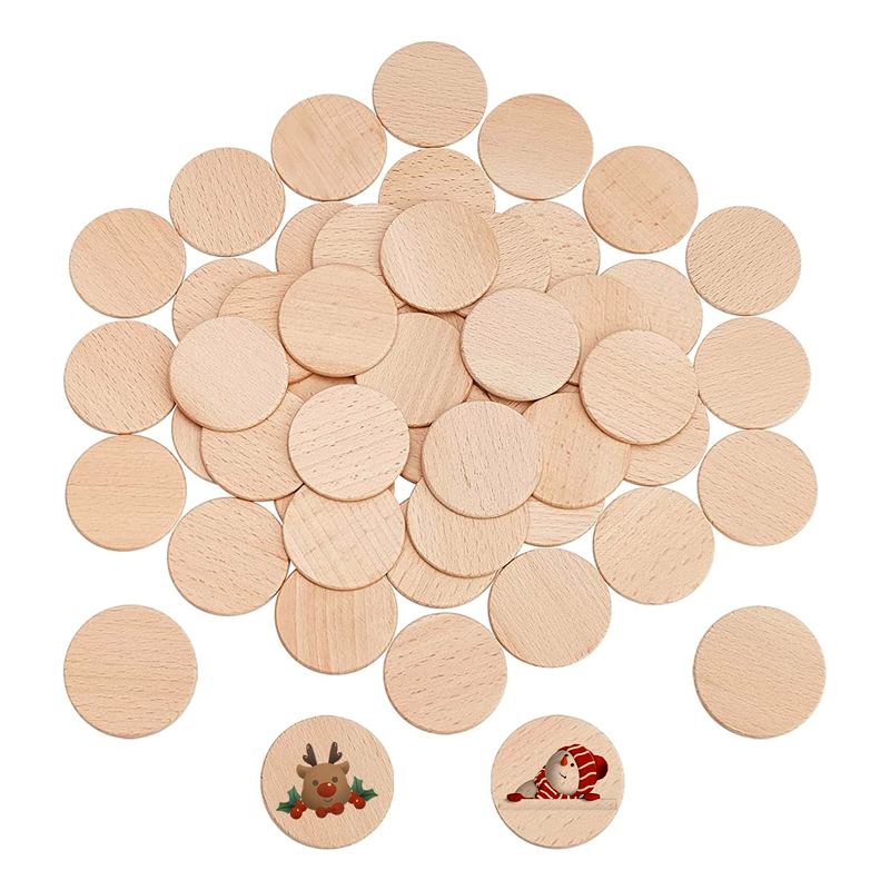 Moedas redondas de madeira de  - Letter S Art Craft avaliação e preço