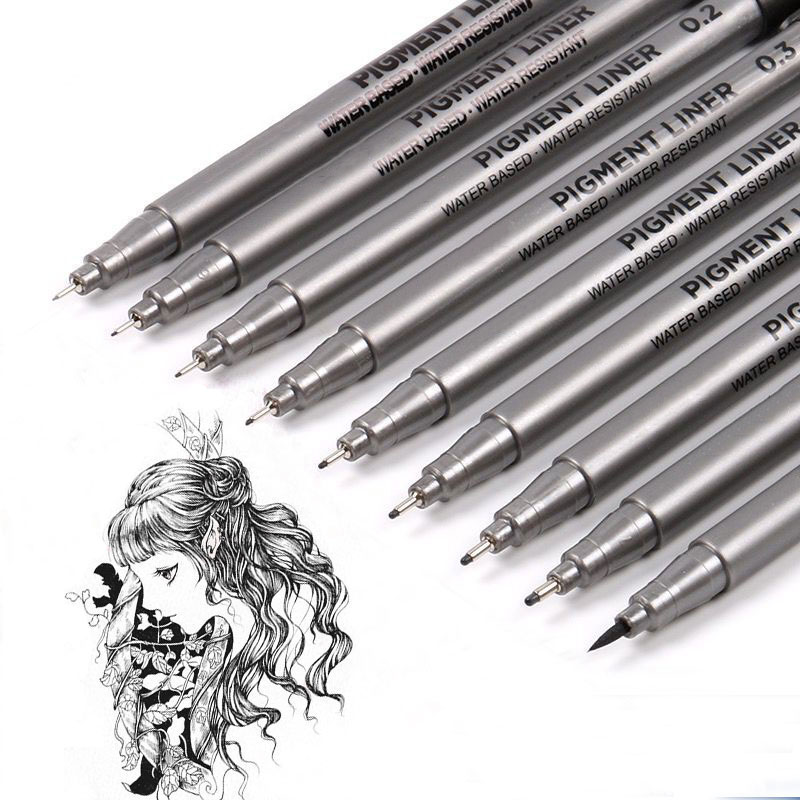 9 pçs/set pigmento forro micro - Calligraphy Pen Set avaliação e preço