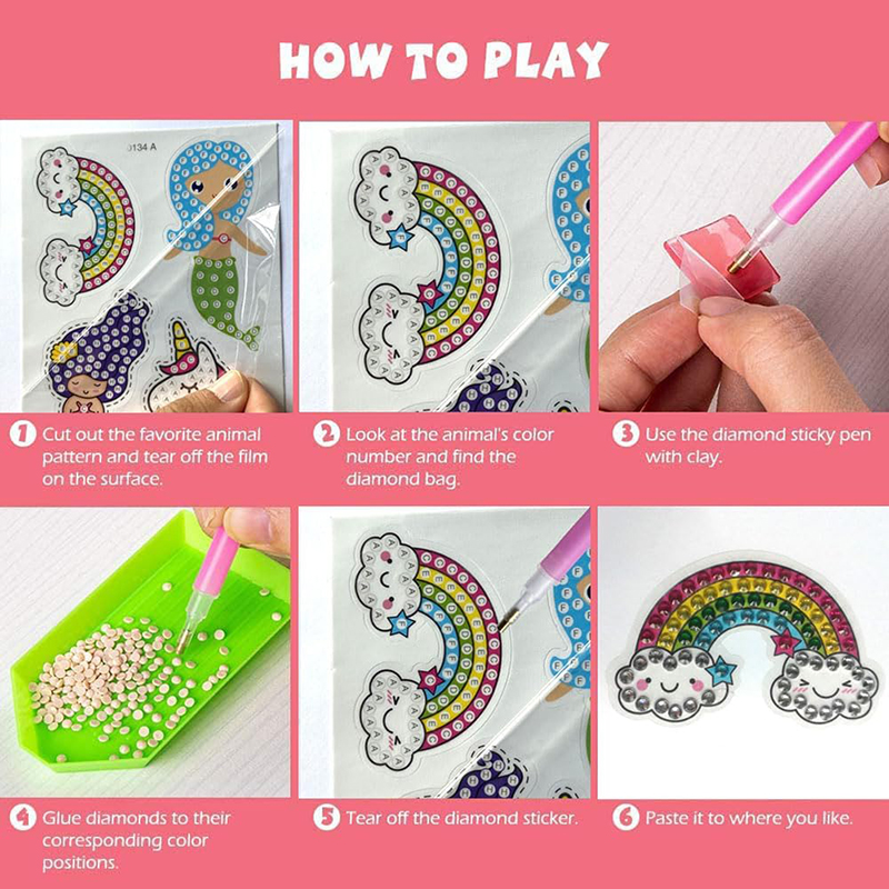 5D Diamante Pintura Adesivos p - Art Craft Ideas With Paper avaliação e preço