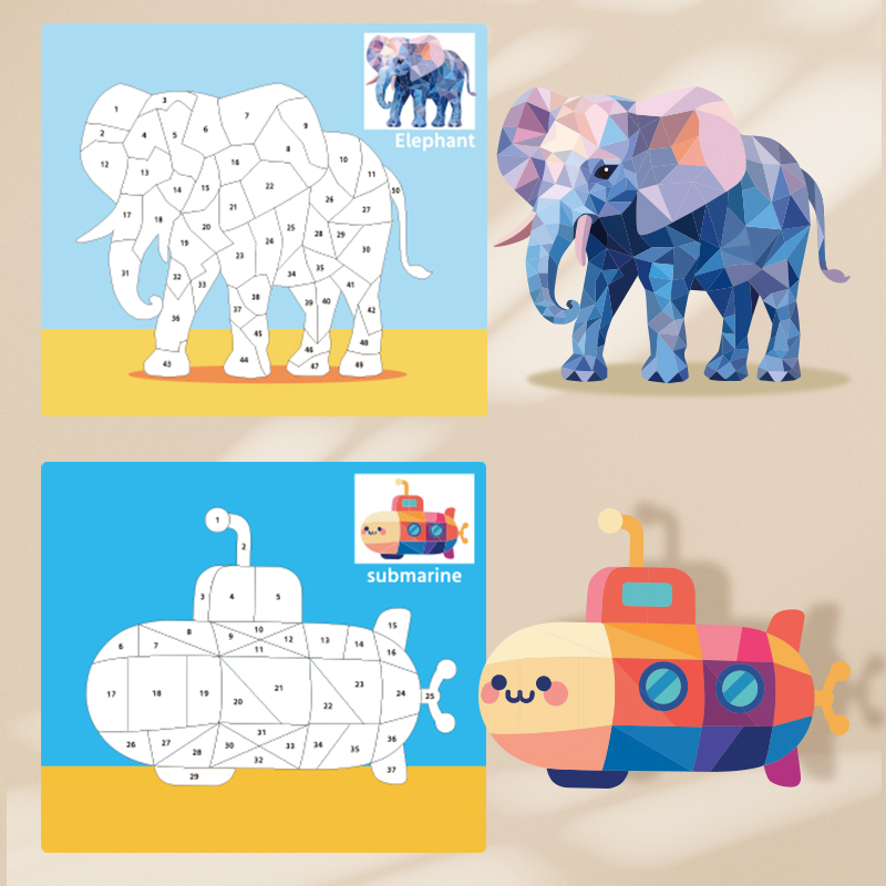 Adesivos 3d jogo de quebra-cab - Art Craft Education avaliação e preço
